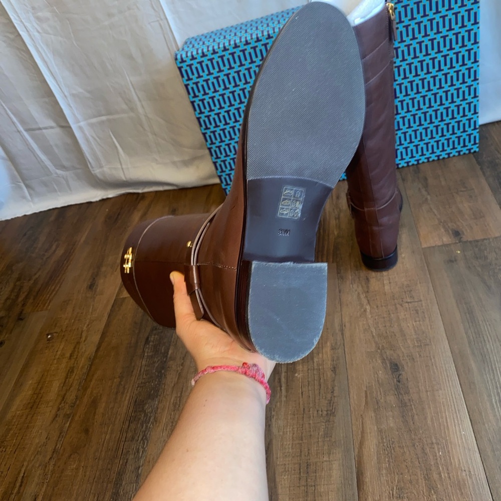 Tory Burch  Brown Patterned Boots - Picture 8 of 16